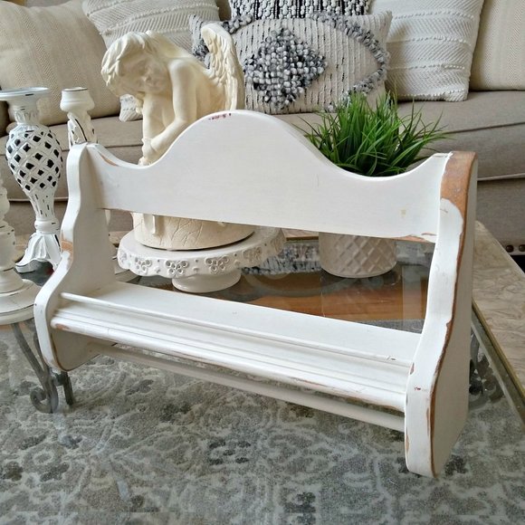 Vintage Other - SHABBY Vintage CHIC Wood WALL SHELF Decor
